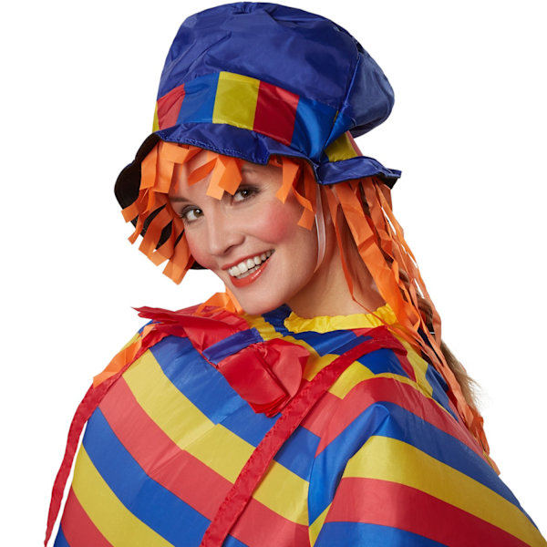 tectake Uppblåsbar dräkt Clown multifärg