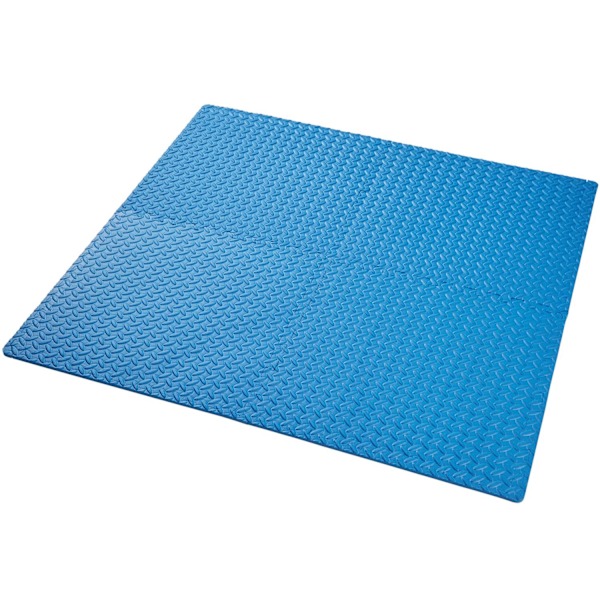 tectake Träningsmatta 12-pack Blå