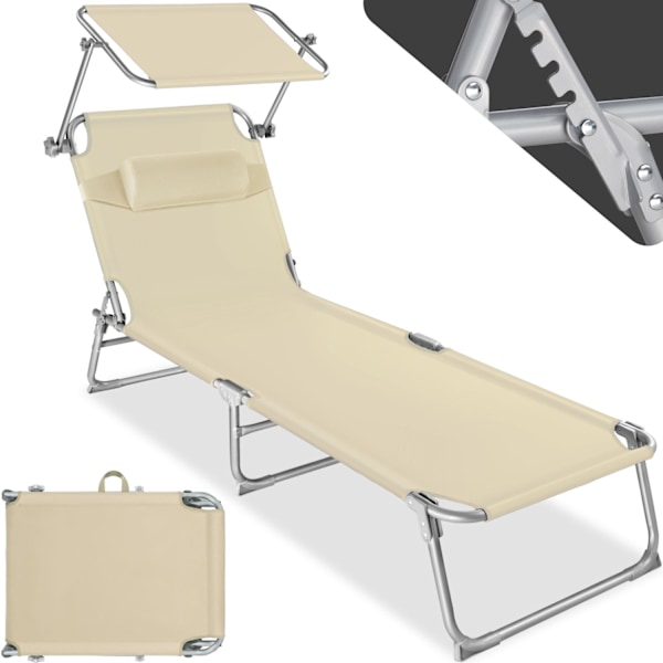 tectake Solsäng Chloé Beige