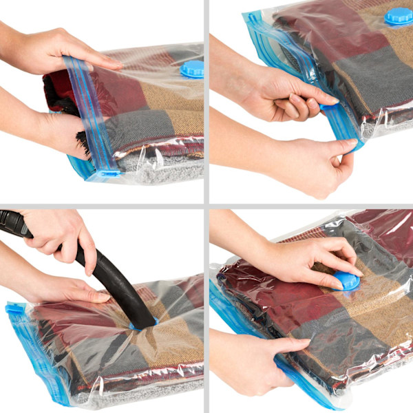 tectake Vakuumpåsar 40 st Transparent
