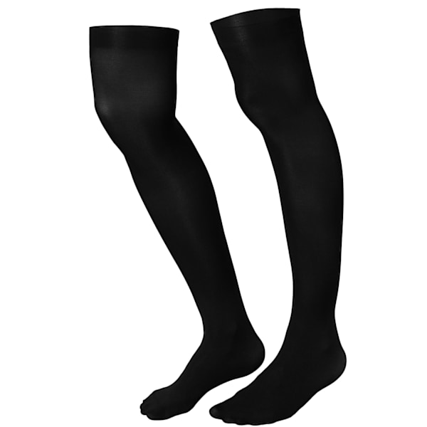 tectake Overknee-strumpor svart Svart