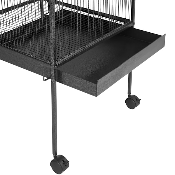 tectake Fågelbur 162cm hög Grafitgrå