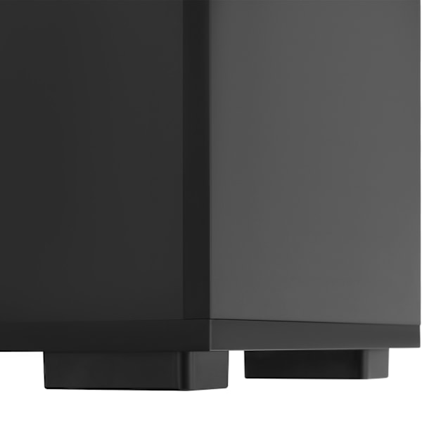 tectake Bokhylla Lexi - 5 hyllplan Svart