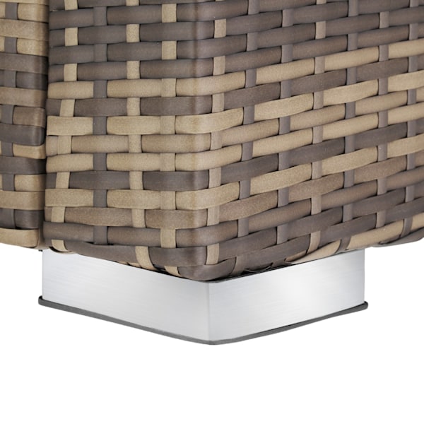 tectake Loungeset Milano i konstrotting Natur