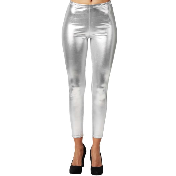 tectake Metallic-leggings silver Silver XXL