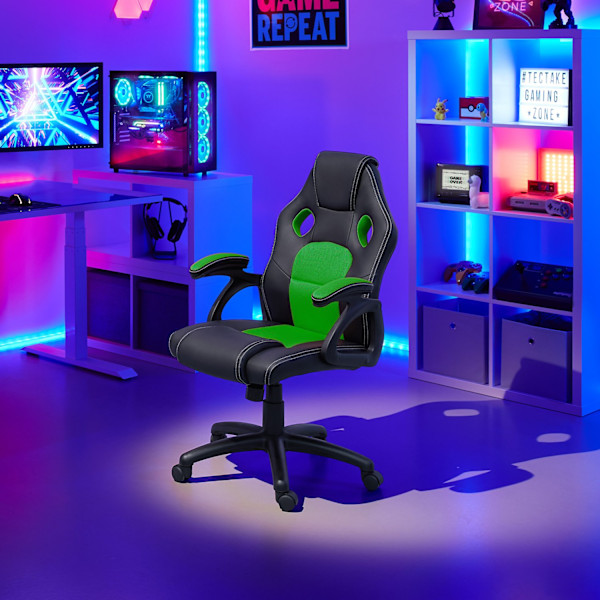 tectake Gamingstol Mike Grön