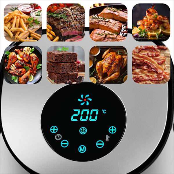 tectake Airfryer Mitch 3,6 L Svart