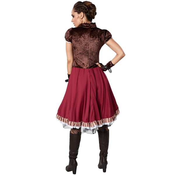 tectake Steampunk Elegant dam Red XL