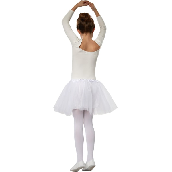 tectake Barn-ballerinakjol vit White 140 (9-10y)