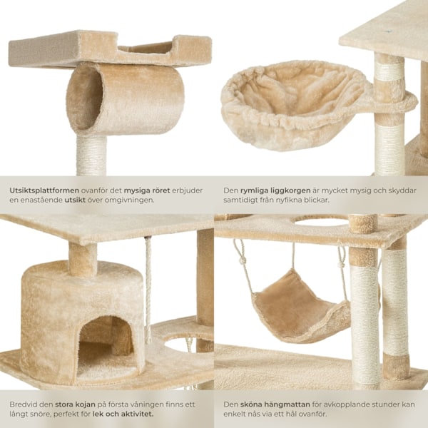 tectake Katt klösträd, Martin Beige