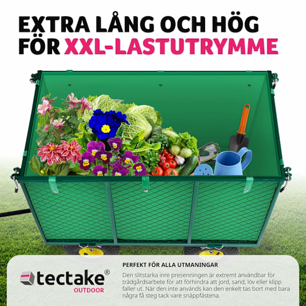tectake Skrinda stor max 544 kg Grön