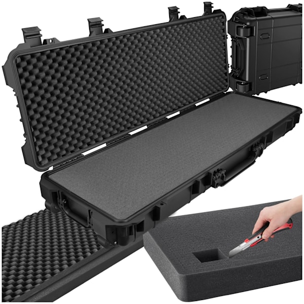 tectake Universalbox Vapenfodral lång Svart