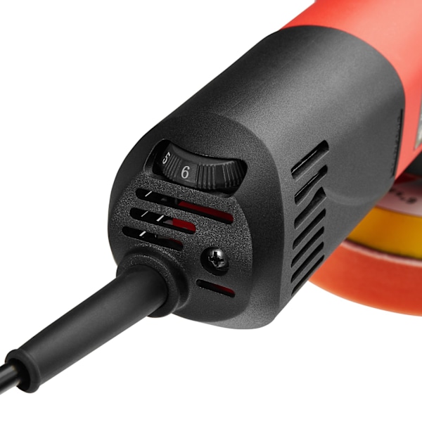 tectake Oscillerande polermaskin 710W med resväska - 16 delar inkl. polermedel Röd