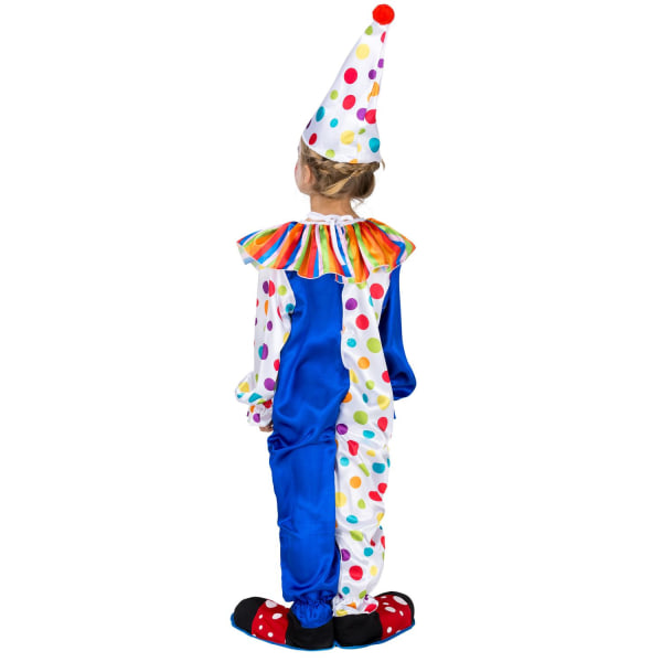 tectake Clowndräkt för barn Clownen Jux Blue 128 (7-8y)