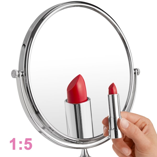 tectake Sminkspegel - 5 x Silver