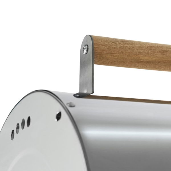tectake Kolgrill i rostfritt stål Silver