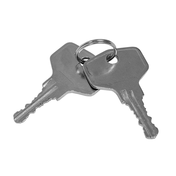 tectake 2 fönsterhandtag låsbara Silver