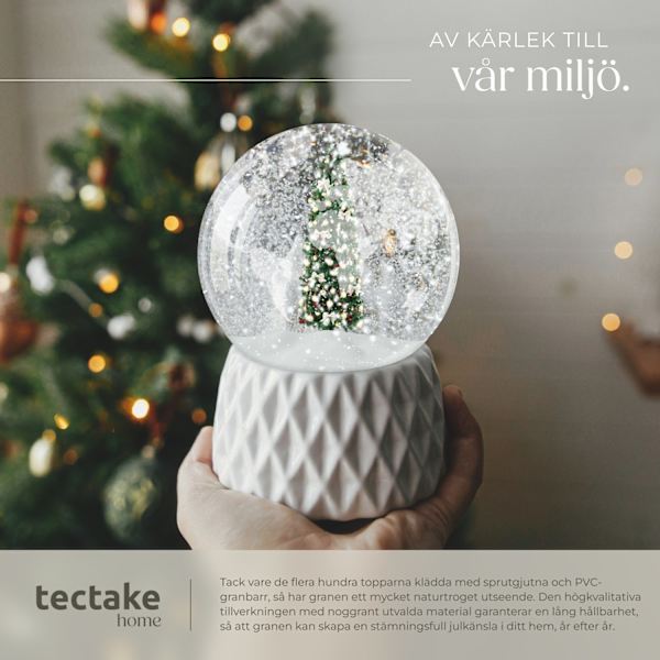 tectake Konstgjord julgran Comet, naturtrogen design - 150 cm Grön