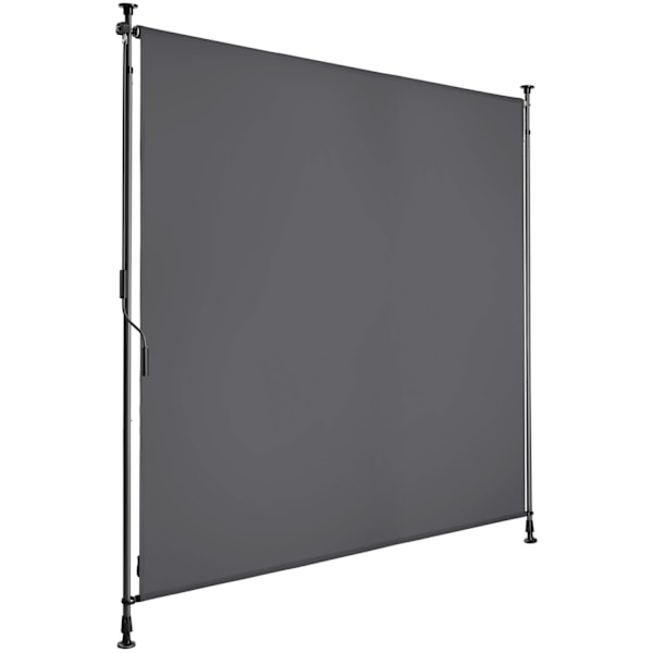 Markis Taija med handvev - 150 x 310 cm, svart Svart