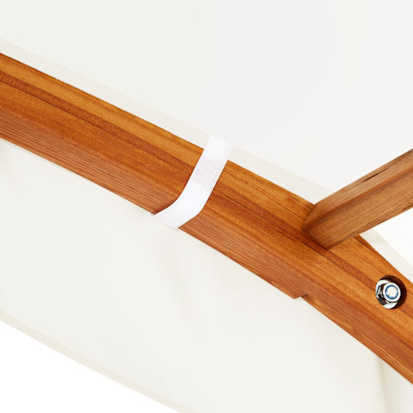 tectake Hängmatta Locarno för 2 personer 328x160x171,5cm Teak