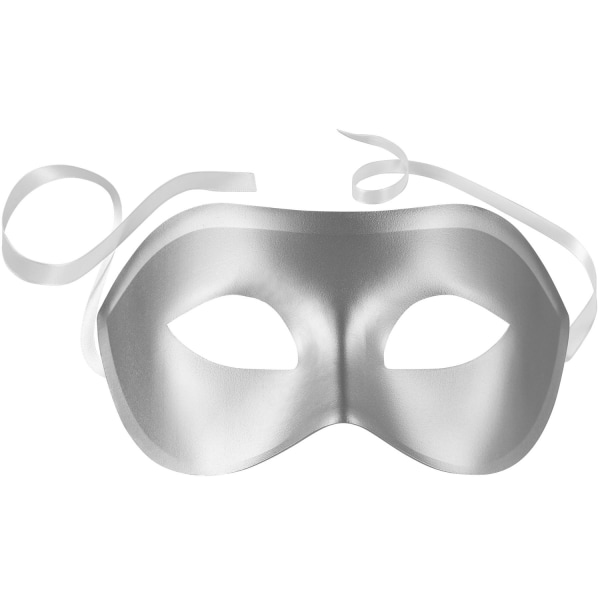 tectake Venetiansk mask, enfärgad ögonmask för maskerad Silver