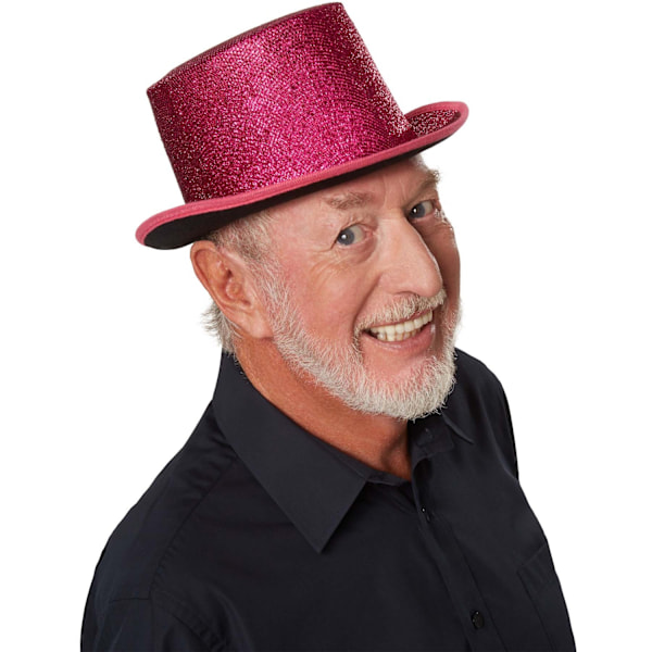 tectake Glitter-cylinderhatt Rosa