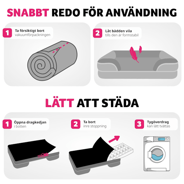 tectake Ortopedisk hundbädd Kimba med hög kant - L (94 x 72 x 18 cm) grå
