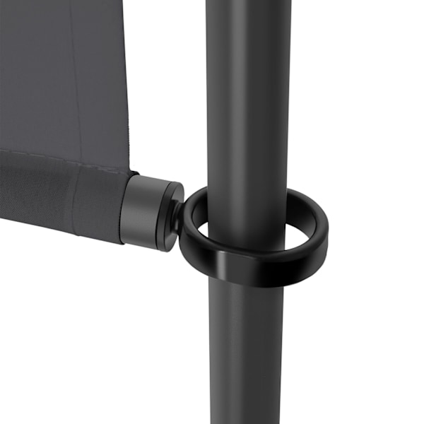 Markis Taija med handvev - 150 x 310 cm, svart Svart