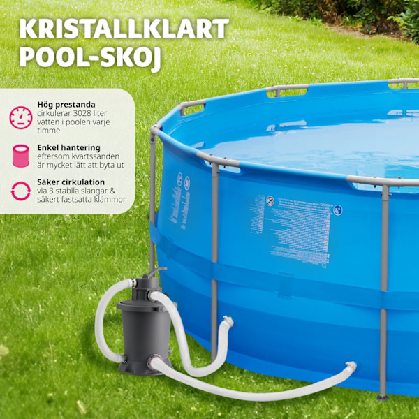 tectake Swimming Pool Merina Blå