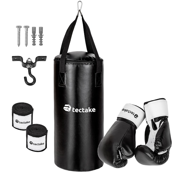 tectake Boxningsset Svart