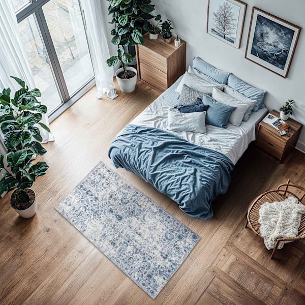 tectake Matta Amara, kort lugg - 80 x 150 cm Blå