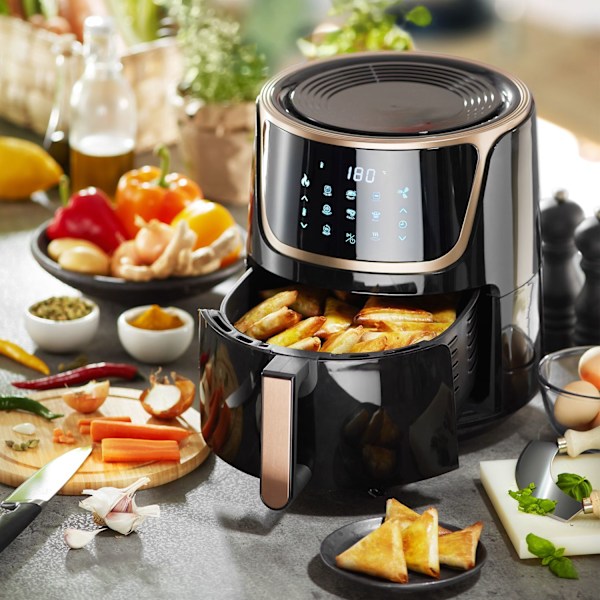 tectake Airfryer Mika 8.5 L Svart