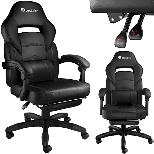tectake Gamingstol Comodo Svart
