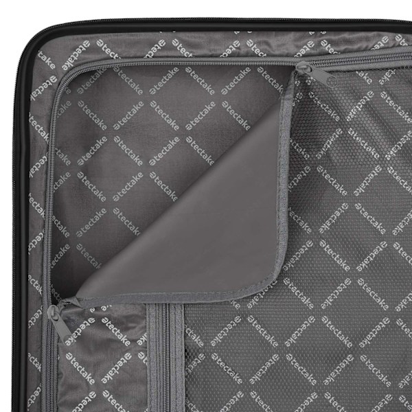 tectake Resväskor 4 set Pucci, bagage av ABS-hårdplast RoseGold