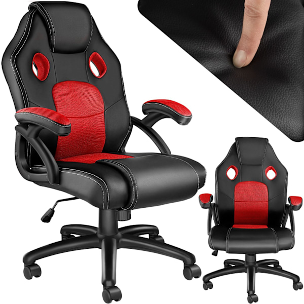 tectake Gamingstol Mike Röd