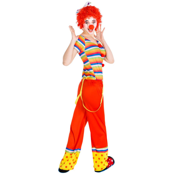tectake Clowndräkt Leonie Red XL