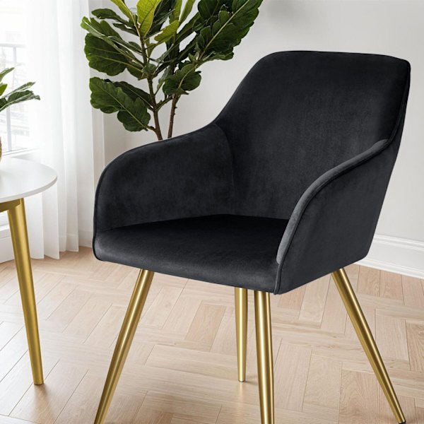 tectake Karmstol Marilyn i guld -  per styck Guld