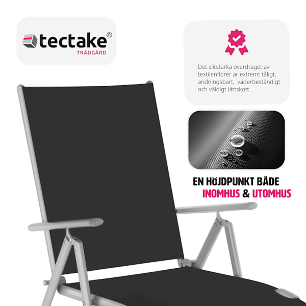 tectake Solsäng Marisol Silver