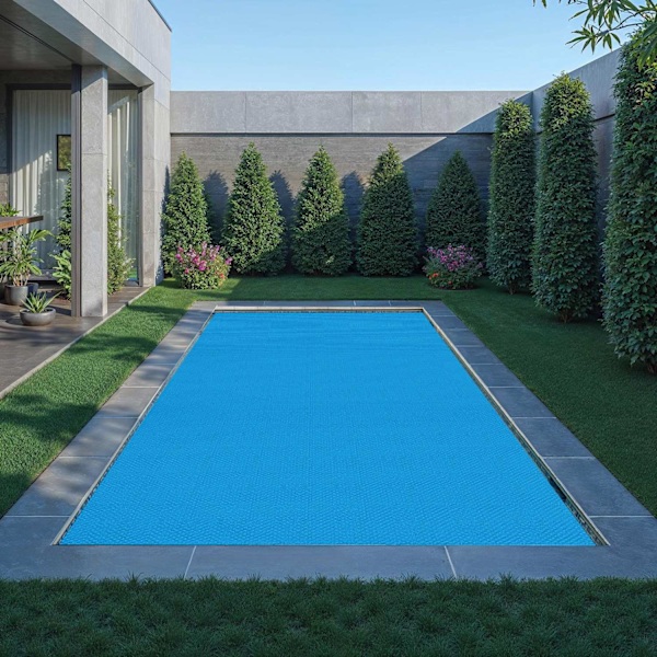 tectake Poolskydd rektangulär - 274 x 549 cm Blå