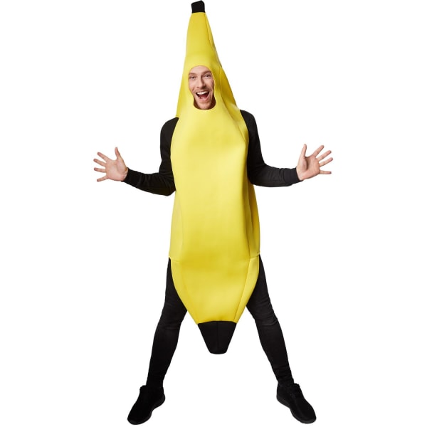 tectake Maskeradräkt Banan Yellow L