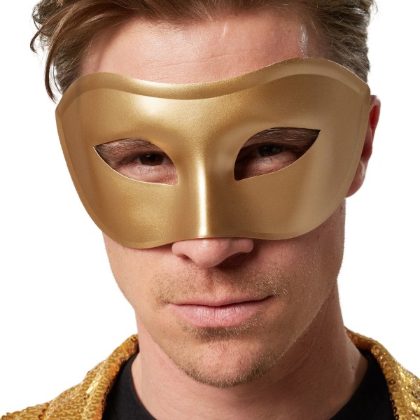 tectake Venetiansk mask, enfärgad ögonmask för maskerad Guld