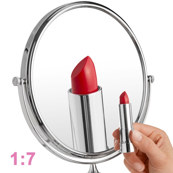 tectake Sminkspegel - 7 x Silver