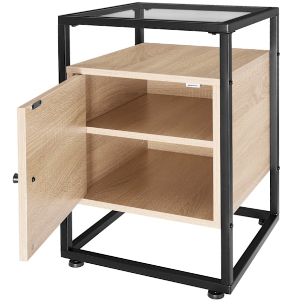 tectake Sängbord Kidderminster 40x43x60,5cm Ljusbrun