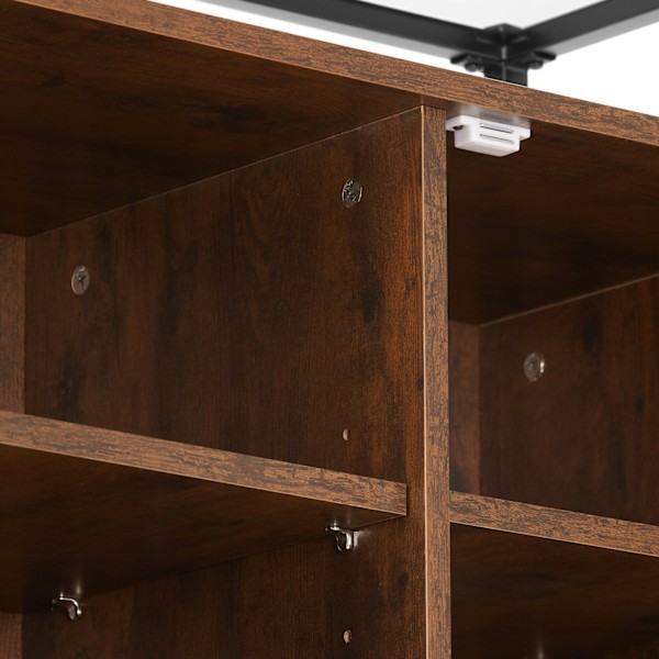tectake Skänk Oldham 100x38x80,5cm Mörkbrun