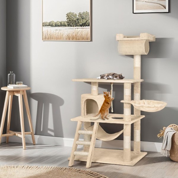 tectake Katt klösträd, klösmöbel Sabrina Beige