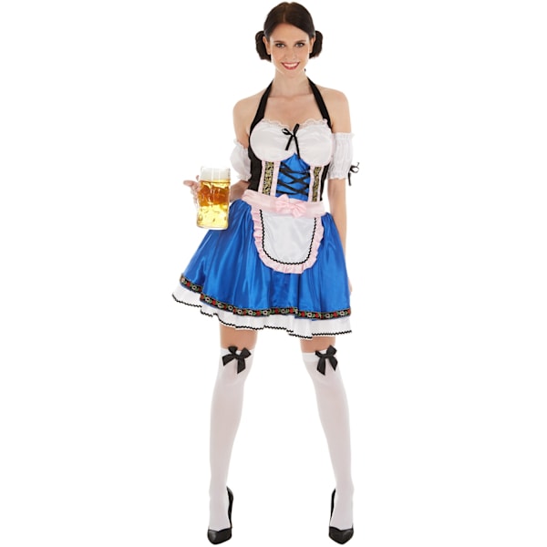 tectake Maskeraddräkt Dirndl Klänning till oktoberfest White M