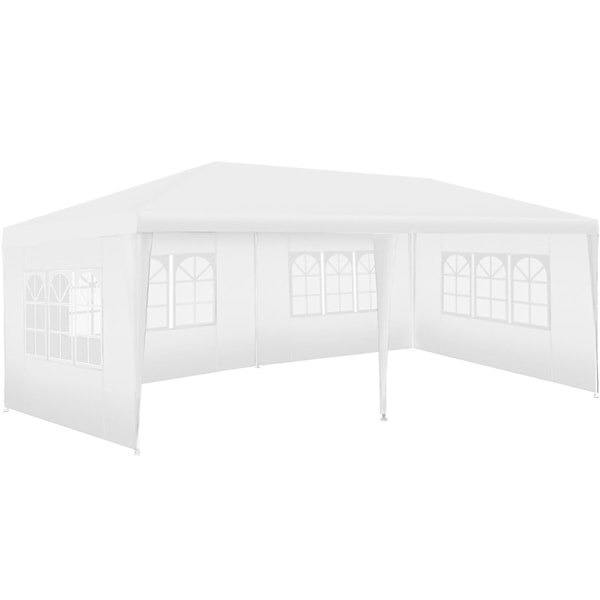 Paviljong Novara med 5 sidodelar 6x3m vattentät - vit Vit