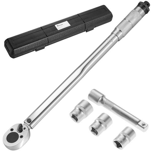 tectake Momentnyckelsats i 5 delar Silver