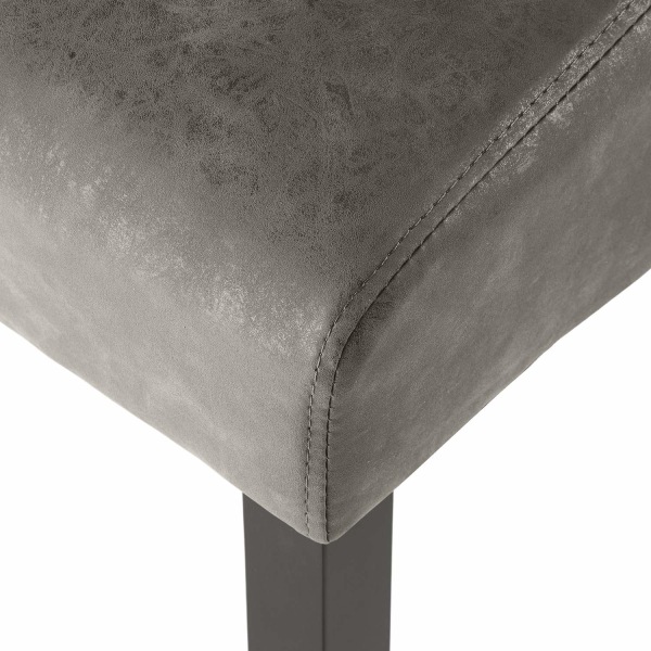 tectake Köksstol med ergonomisk design grå