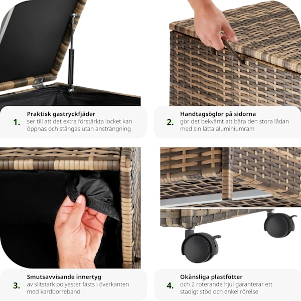 tectake Dynbox i konstrotting Natur